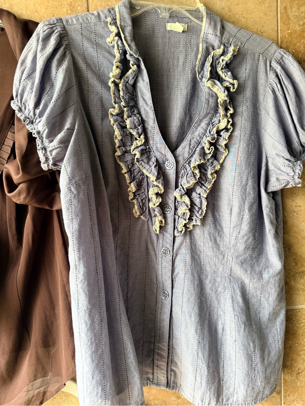 Anthropologie Classic Blouses Lithe Odille Elevenses Sizes 10 12 14 Old School - Picture 4 of 14